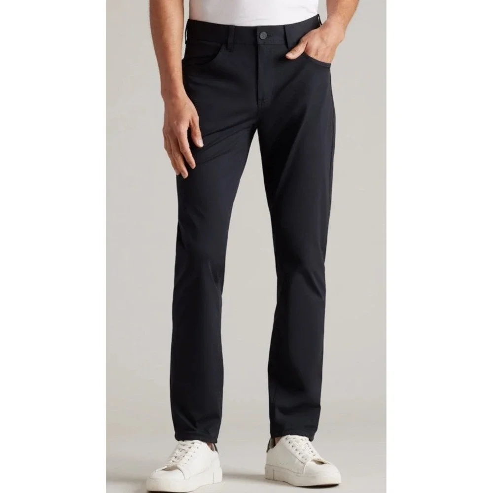 Men's Rhone Pants Size 32 Black Commuter Five Pocket 141364